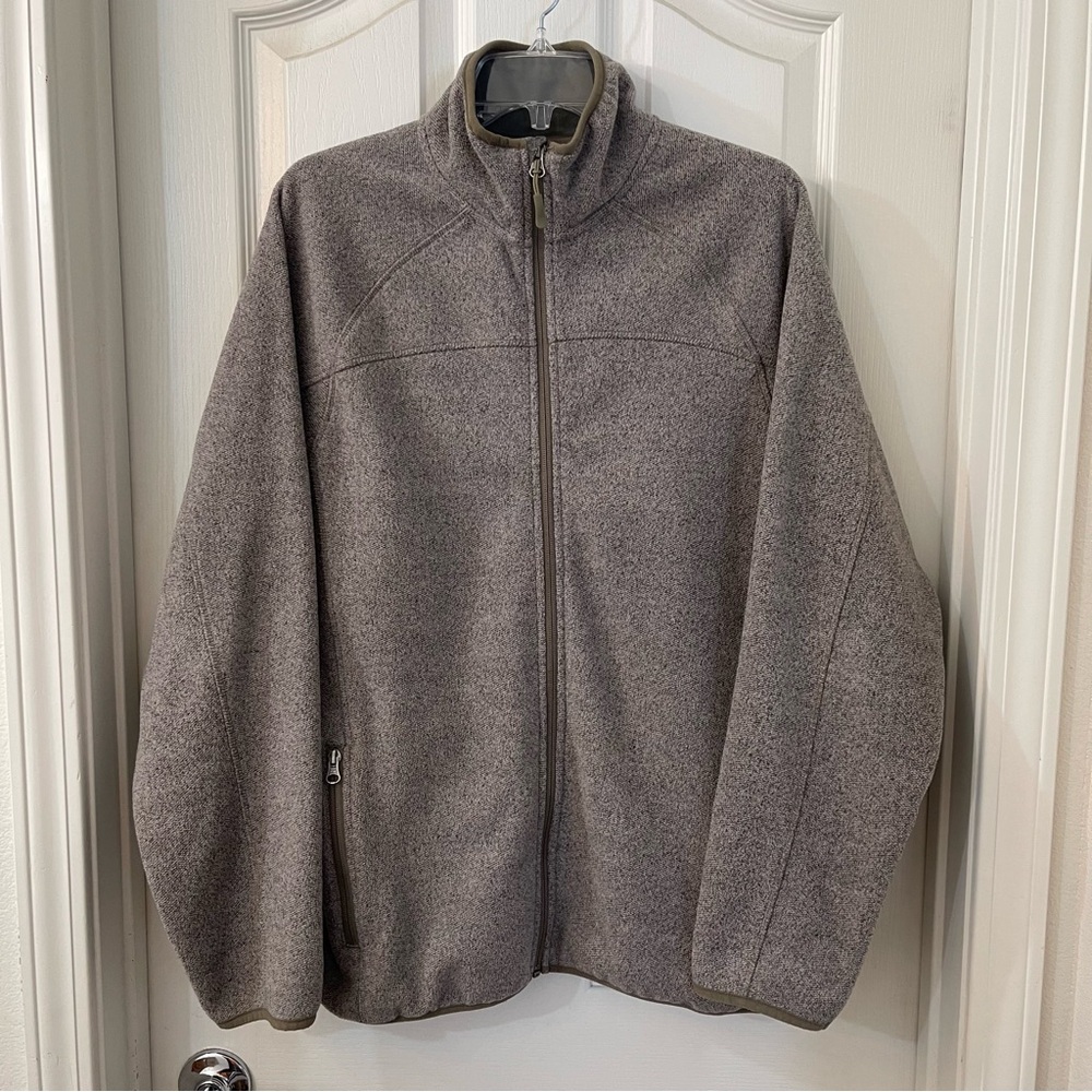 White Sierra Full Zip Fleece Jacket - Olive.  Mens:  Medium.
